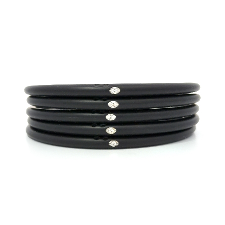 /home/earthtreasures/catalog.shopearthtreasures.com/imagedumplarge/EARTH_U3-302917.jpg Silicone Estate DuePunti Silicone Accent Bracel...