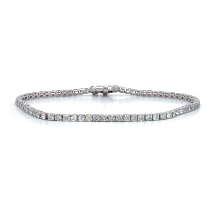 /home/earthtreasures/catalog.shopearthtreasures.com/imagedumplarge/EARTH_U3-302919.jpg 14K White Gold Estate 4Prong Tennis Bracelet w/...