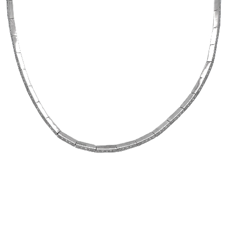 /home/earthtreasures/catalog.shopearthtreasures.com/imagedumplarge/EARTH_U3-302942.jpg 18K White Gold Estate Segmented Pave Necklace w...