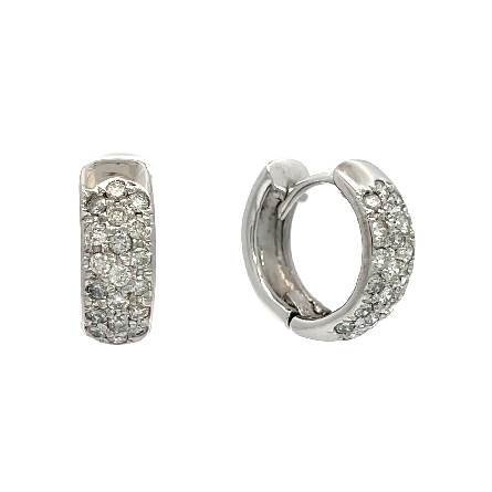 /home/earthtreasures/catalog.shopearthtreasures.com/imagedumplarge/EARTH_U3-302981.jpg 14K White Gold Estate Pave Huggie Hoop Earrings...