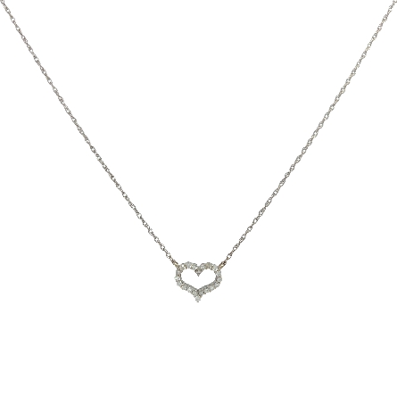 /home/earthtreasures/catalog.shopearthtreasures.com/imagedumplarge/EARTH_U3-303046.jpg 14K White Gold Estate Shared Prong Heart Neckla...