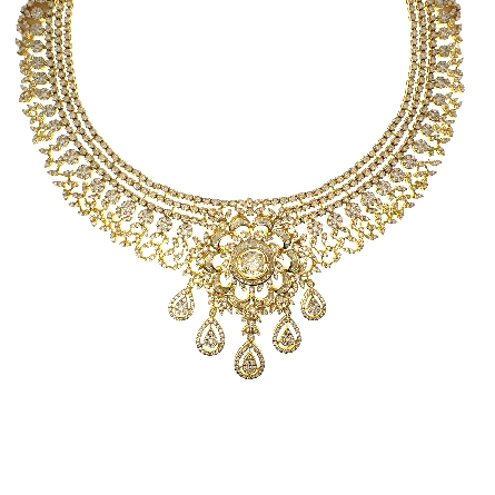 /home/earthtreasures/catalog.shopearthtreasures.com/imagedumplarge/EARTH_U3-303152.jpg 18K Yellow and White Gold Estate 14-18inch Adju...