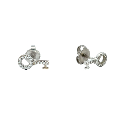 /home/earthtreasures/catalog.shopearthtreasures.com/imagedumplarge/EARTH_U3-303190.jpg 18K White Gold Estate Tiffany&Co Pave Key Earri...