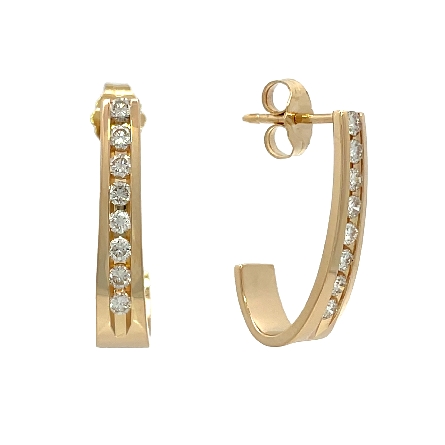 /home/earthtreasures/catalog.shopearthtreasures.com/imagedumplarge/EARTH_U3-303200.jpg 14K Yellow Gold Estate   J   Hoop Channel Earri...