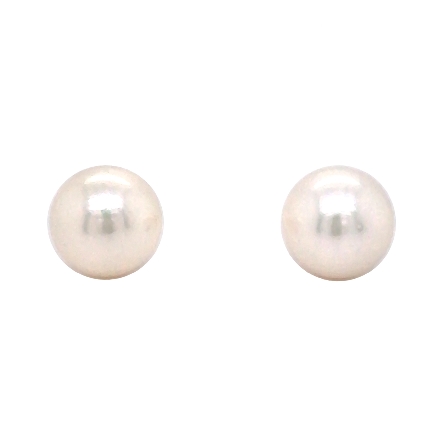 14K Yellow Gold Estate 8.35mm Cultured Pearl Ea...