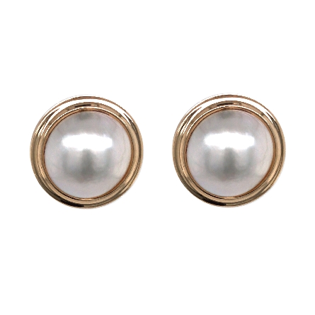 14K Yellow Gold Estate Cultured Mabe Pearl Omeg...