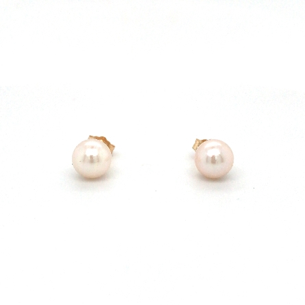 14K Yellow Gold Estate 7.3mm-7.5mm Cultured Pea...