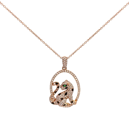 14K Rose Gold Estate Effy Leopard Sitting On A ...