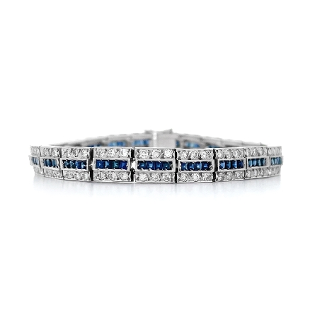 Platinum and Palladium Estate Sapphire 7inch 3R...