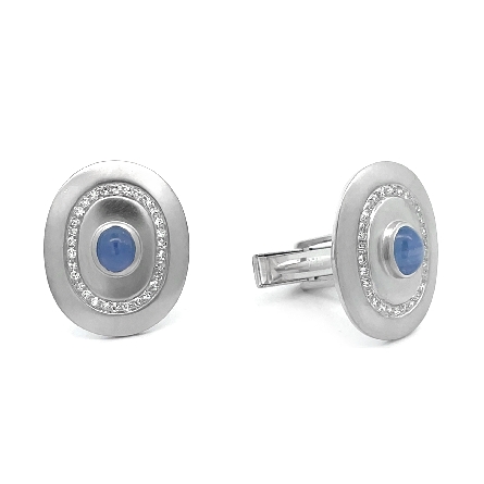 Platinum and 14K White Gold Estate Star Sapphir...