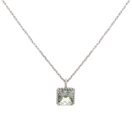 14K White Gold Estate 18inch Mariner Chain Neck...