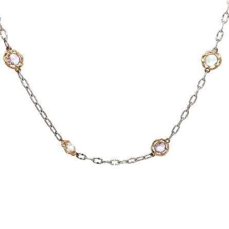 Sterling Silver &amp; 18K Rose Gold Estate Tacori M...