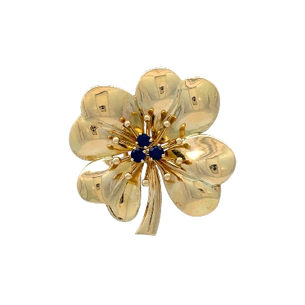 14K Yellow Gold Estate Tiffany &amp; Co Sapphire Cl...