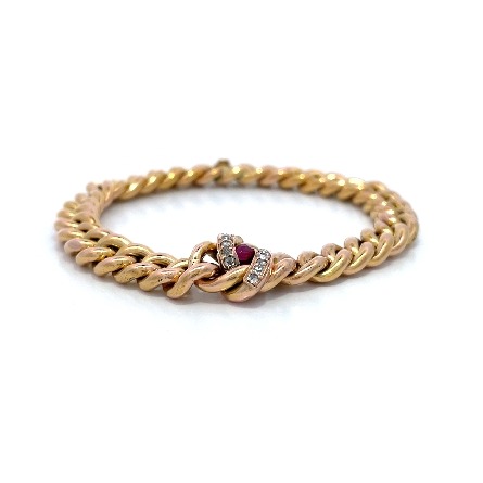 /home/earthtreasures/catalog.shopearthtreasures.com/imagedumplarge/EARTH_U4-20378.jpg 18K Yellow and Rose Gold Estate Pink Sapphire C...