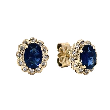 /home/earthtreasures/catalog.shopearthtreasures.com/imagedumplarge/EARTH_U4-20405.jpg 14K Yellow Gold Estate Sapphire Oval Halo Stud ...
