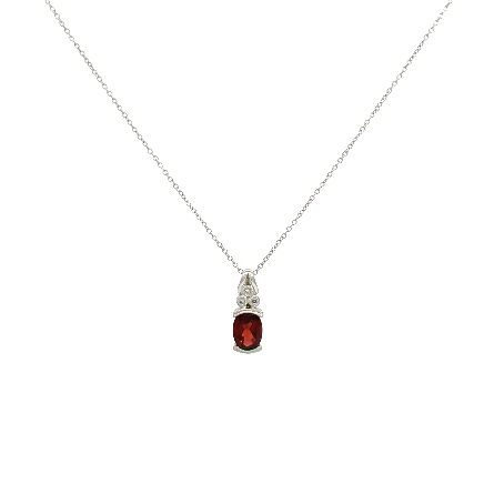 /home/earthtreasures/catalog.shopearthtreasures.com/imagedumplarge/EARTH_U4-20644.jpg 14K White Gold Estate Garnet Oval Half Bezel Mi...