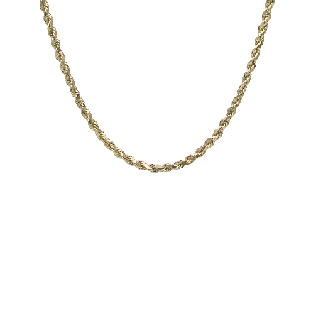 14K Yellow Gold Estate 30inch Rope Chain 15.3dwt