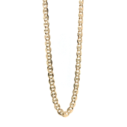 14K Yellow Gold Estate 10.5inch Mariner Chain A...