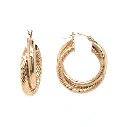 14K Yellow Gold Estate Double Polished and Brai...