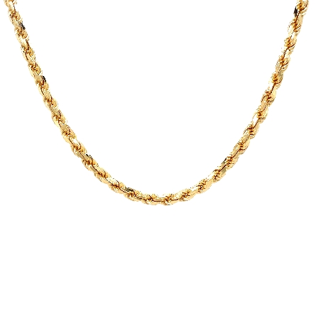 14K Yellow Gold Estate 29.5inch Rope Chain 29.2dwt