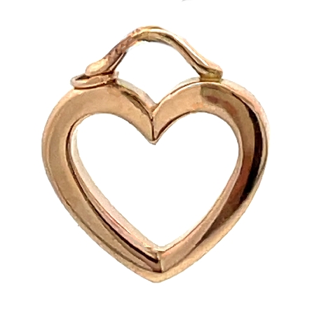 18K Rose Gold Estate Tiffany & Company Open Heart Pendant .73dwt