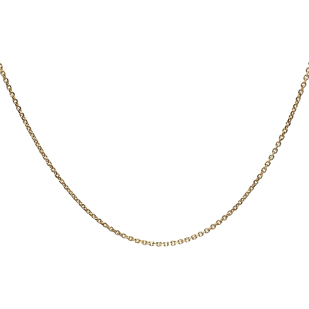 14K Yellow Gold Estate 20inch Cable Link Chain ...