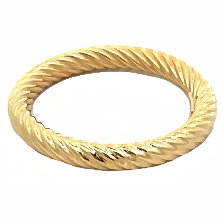 14K Yellow Gold Estate Hollow Rope 2.60mm Stack...