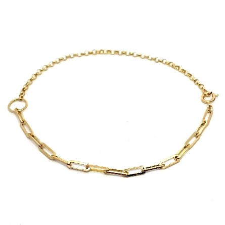 14K Yellow Gold Estate 6.5inch Cable and Paper ...