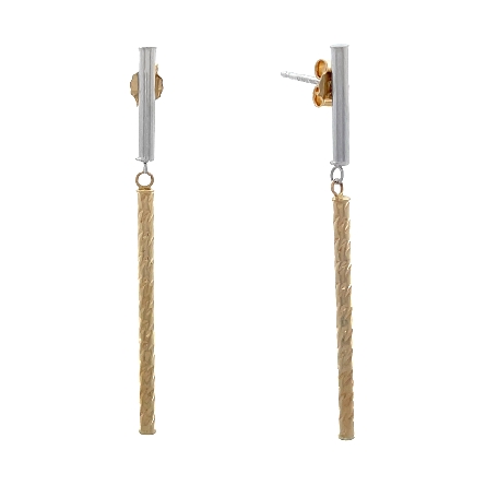 14K Yellow and White Gold Estate Diamond Cut Ve...