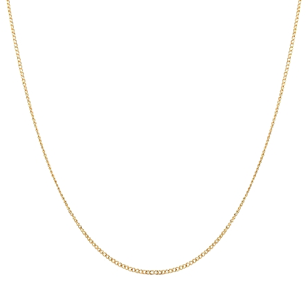 14K Yellow Gold Estate 24inch Curb Link Chain 3...