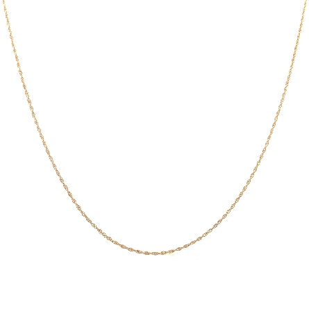 14K Yellow Gold Estate 18inch Rope Chain 1.2dwt