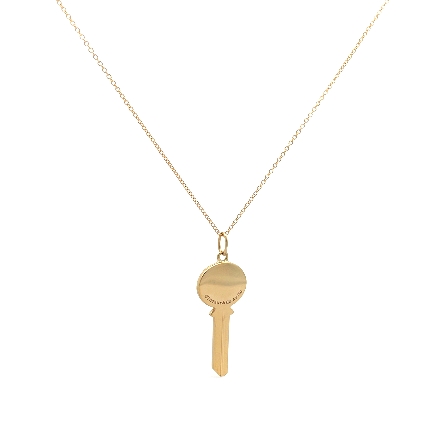 18K Yellow Gold Estate Tiffany and Co 18inch Ke...