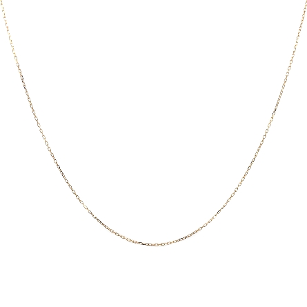 14K Yellow Gold Estate 18inch Fine Cable Chain ...