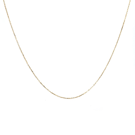 14K Yellow Gold Estate Diamond Cut Cable Chain ...