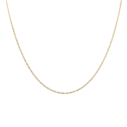 14K Yellow Gold Estate 20inch Thin Rope Chain 1...