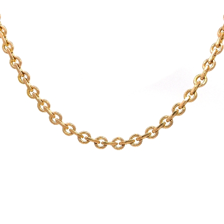 14K Yellow Gold Estate 18inch Fancy Link Chain ...