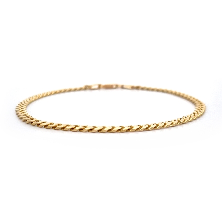 14K Yellow Gold Estate Curb Link Bracelet 8inch...