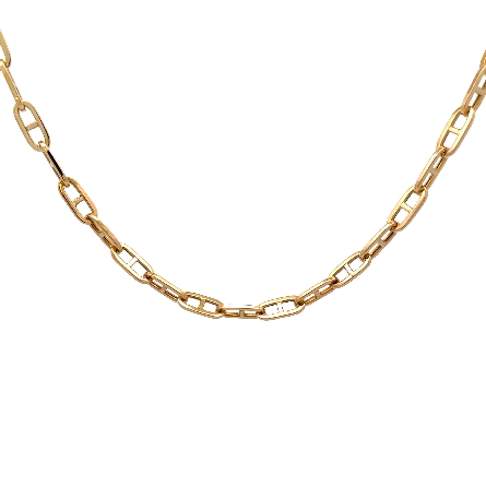 14K Yellow Gold Estate Mariner Link Chain 20inc...