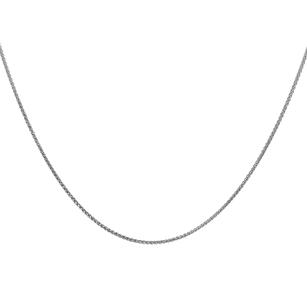 14K White Gold Estate Wheat Chain 16inch 1.7dwt 