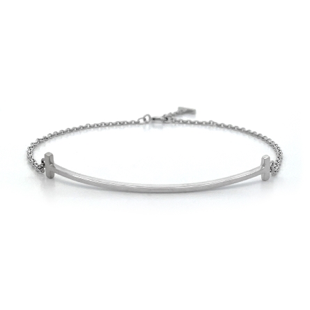 18K White Gold Tiffany&amp;Co Tiffany T Smile Brace...