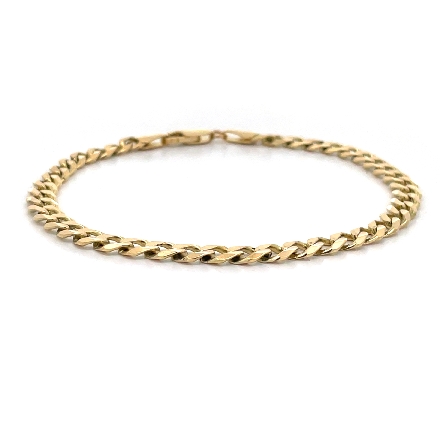 14K Yellow Gold Estate Curb Link Bracelet 9inch...