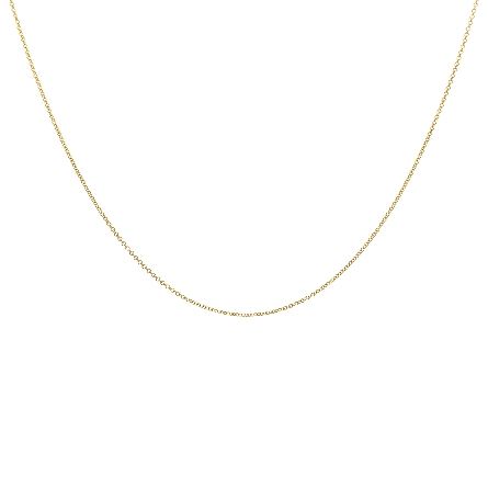 14K Yellow Gold Estate Thin Cable Link Chain 18...