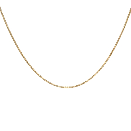 14K Yellow Gold Estate 18inch Wheat Chain  3.3dwt 