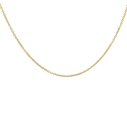 14K Yellow Gold Estate Diamond Cut Cable Chain ...