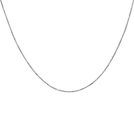 /home/earthtreasures/catalog.shopearthtreasures.com/imagedumplarge/EARTH_U5-17162.jpg 18K White Gold Estate 23.5inch Fine Box Chain 3...