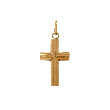 /home/earthtreasures/catalog.shopearthtreasures.com/imagedumplarge/EARTH_U5-17207.jpg 18K Yellow Gold Estate Rounded Cross Pendant 0....