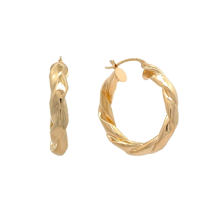 /home/earthtreasures/catalog.shopearthtreasures.com/imagedumplarge/EARTH_U5-17221.jpg 14K Yellow Gold Estate Twisted Hoop Earrings 1....