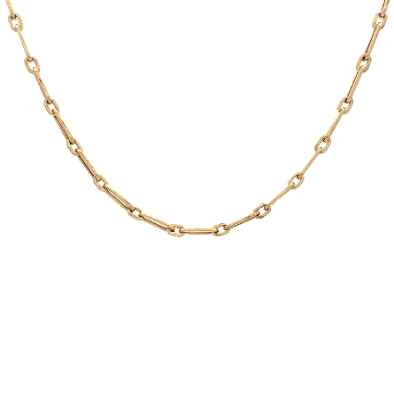 /home/earthtreasures/catalog.shopearthtreasures.com/imagedumplarge/EARTH_U5-17267.jpg 14K Yellow Gold Estate 18.25inch Paper-Clip Lin...
