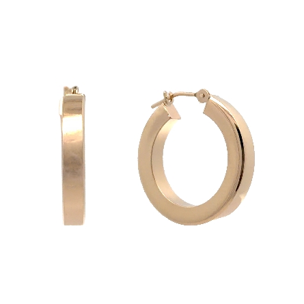 /home/earthtreasures/catalog.shopearthtreasures.com/imagedumplarge/EARTH_U5-17276.jpg 14K Yellow Gold Estate Square Tube Hoop Earring...