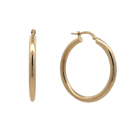 /home/earthtreasures/catalog.shopearthtreasures.com/imagedumplarge/EARTH_U5-17285.jpg 14K Yellow Gold Estate Polished Tube Hoop Earri...